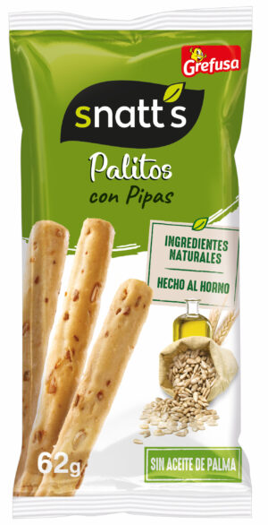 Palitos de pan con pipas y aceite de oliva de Snatt's