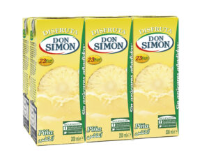Bebida de zumo de frutas Don Simón sabor piña 200 ml