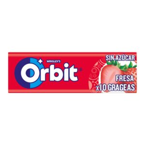 Chicles Orbit sin azúcar de fresa