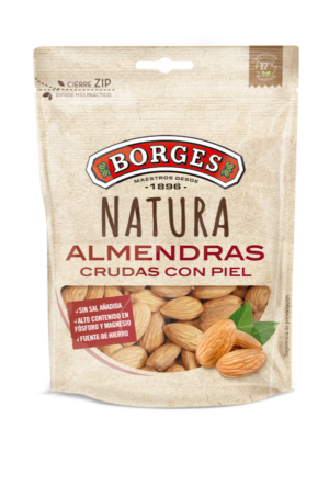 Almendra cruda con piel Natura Borges 35g