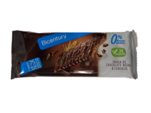 Barrita de cereales con chocolate negro Bicentury