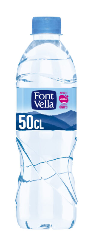 Agua mineral Font Vella botella 50 cl