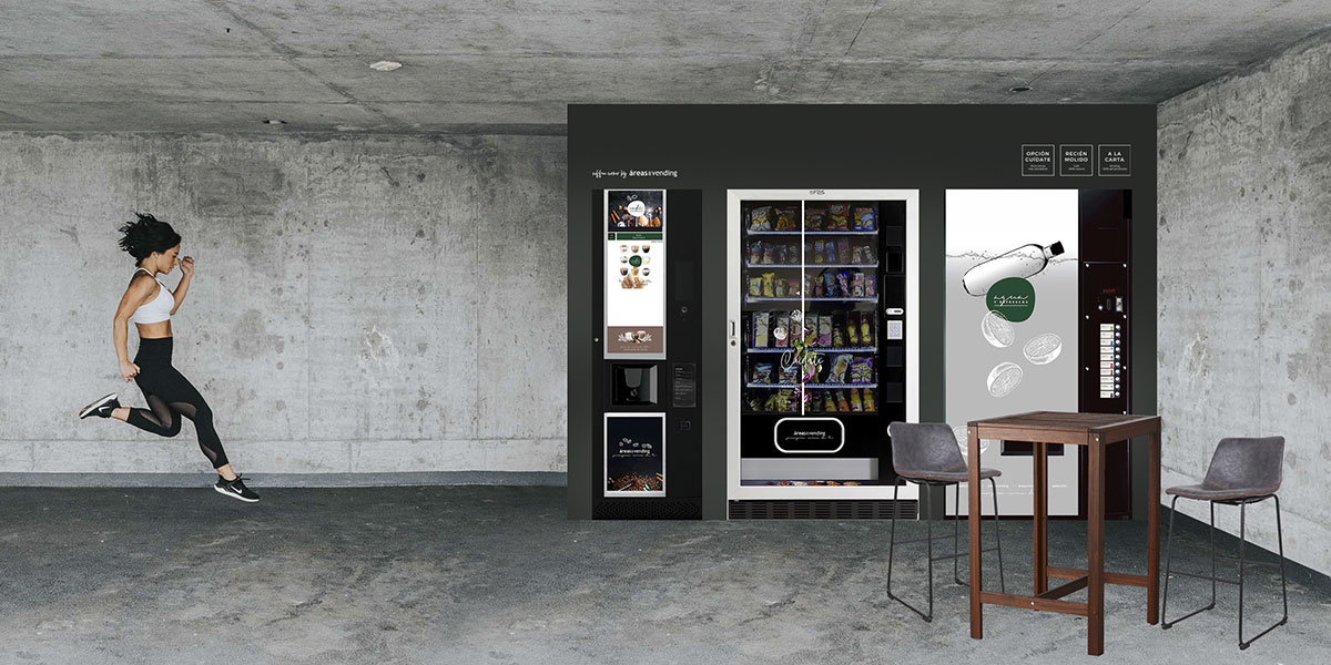 Vending saludable en coffee corners en gimnasios