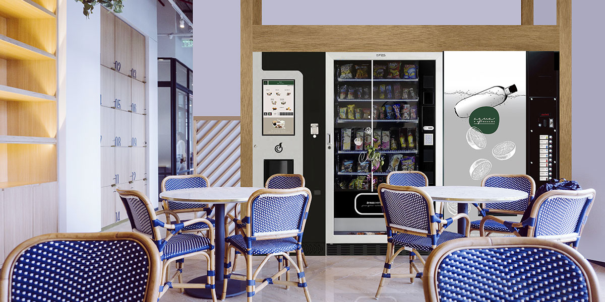 Vending saludable en coffee corners en hoteles