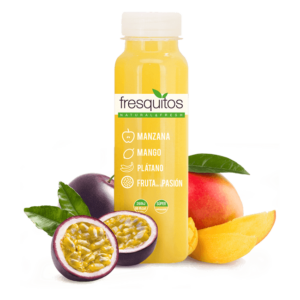 Fresquito LM de manzana, mango, plátano y fruta de la pasión